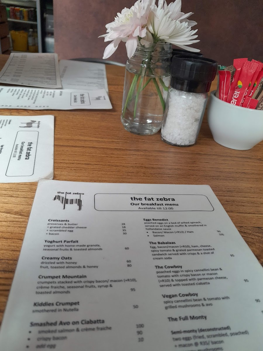 Menu The Fat Zebra Hazelwood-4