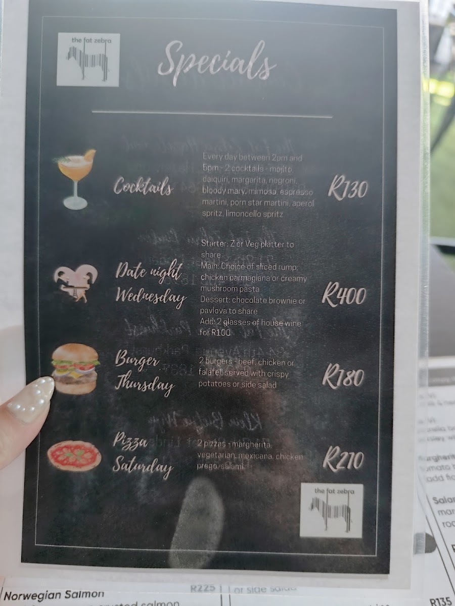 Menu The Fat Zebra Hazelwood-5